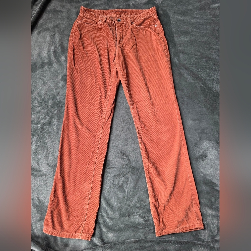 Lands' End Rust Corduroy Boot Cut Pants